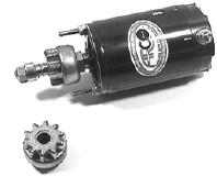 5551 Chrysler / Force 25 - 35 hp outboard starter Motor , large 10 tooth drive gear